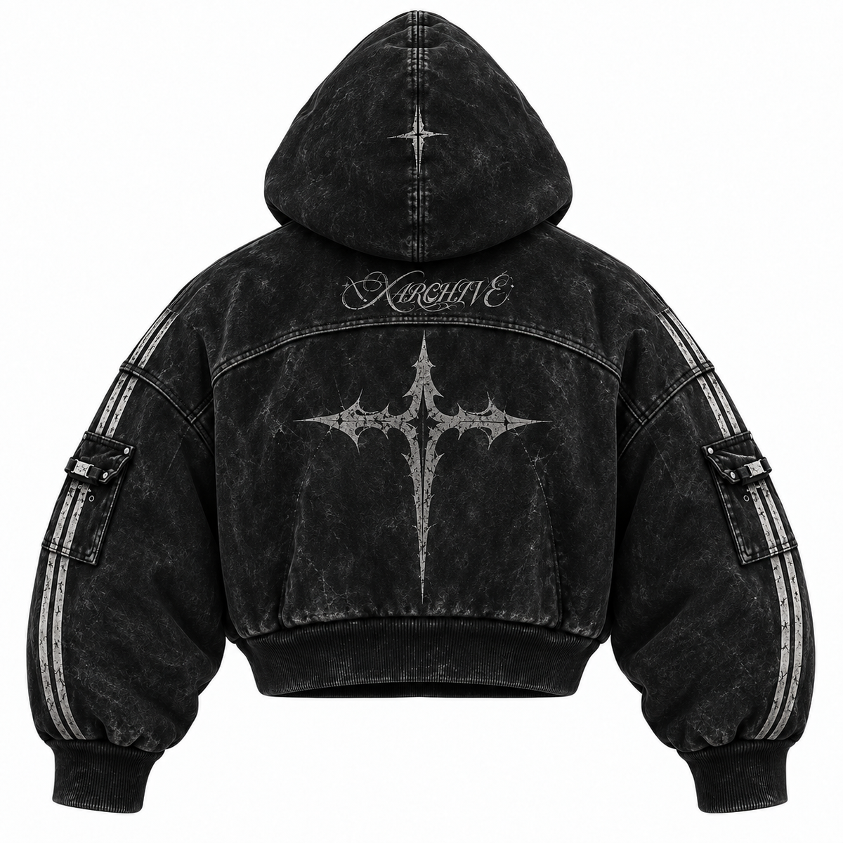 Dark Charcoal Bomber Jacket